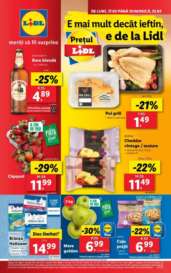 Cataloage Lidl: Ofertă actuală din 17.03.2025 - Oferta produse - 17-03-2025 - 23-03-2025.