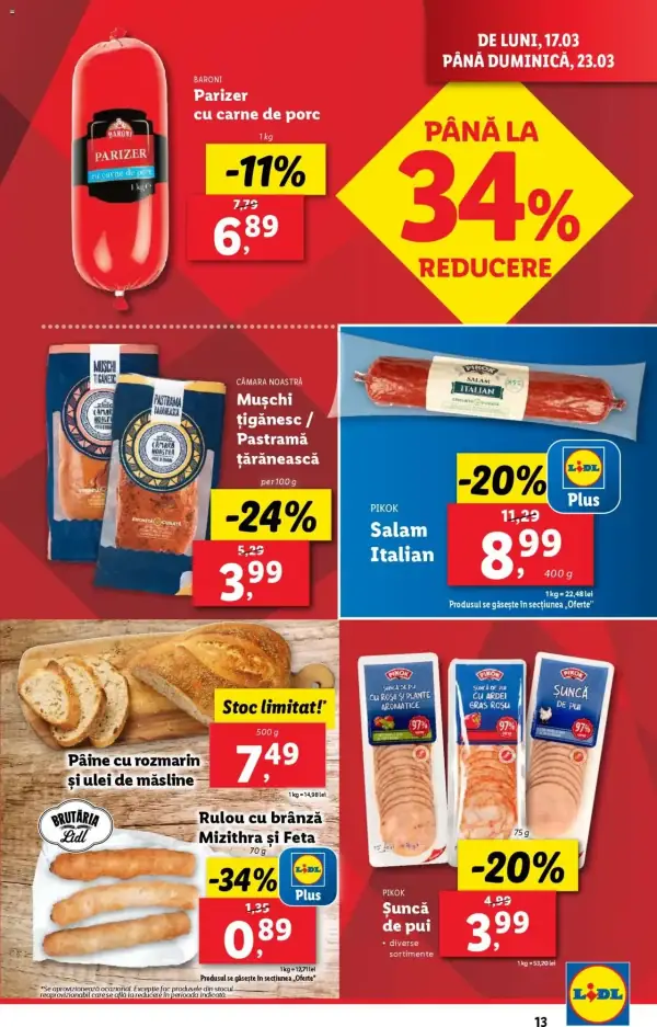 Cataloage Lidl: Ofertă actuală din 17.03.2025 - Oferta produse - 17-03-2025 - 23-03-2025.