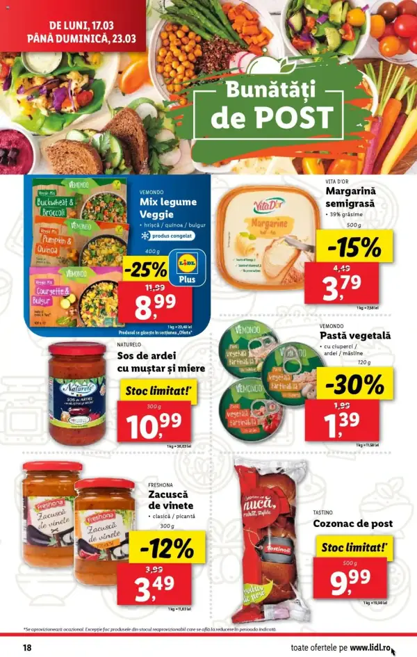 Cataloage Lidl: Ofertă actuală din 17.03.2025 - Oferta produse - 17-03-2025 - 23-03-2025.