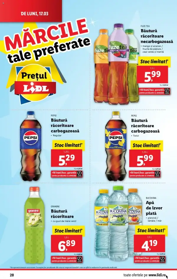 Cataloage Lidl: Ofertă actuală din 17.03.2025 - Oferta produse - 17-03-2025 - 23-03-2025.