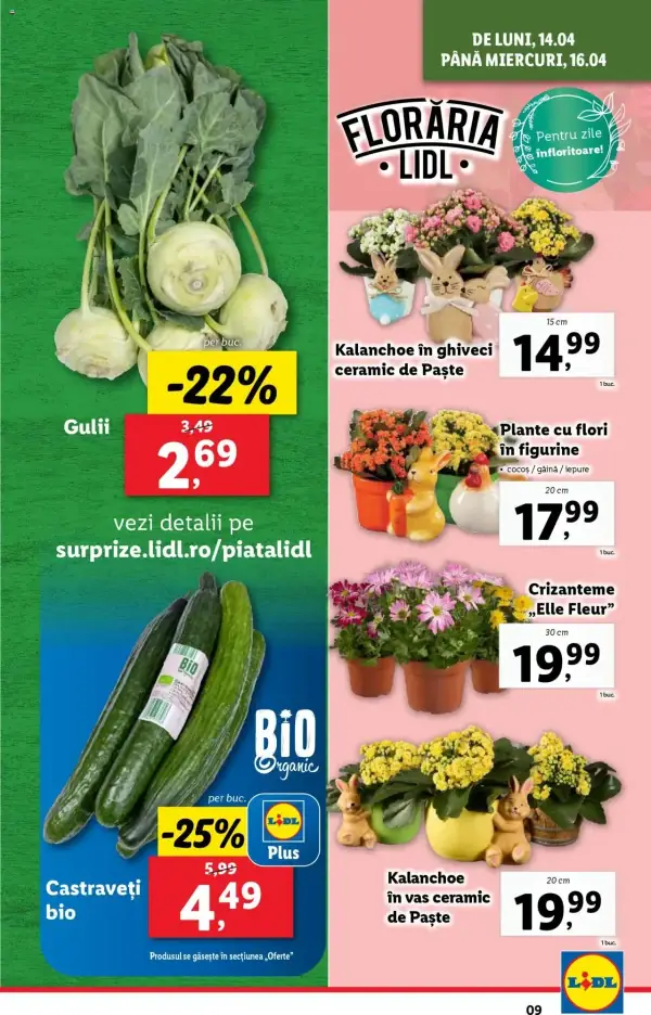 Cataloage Lidl: Ofertă actuală din 14.04.2025 - Oferta produse - 14-04-2025 - 19-04-2025.