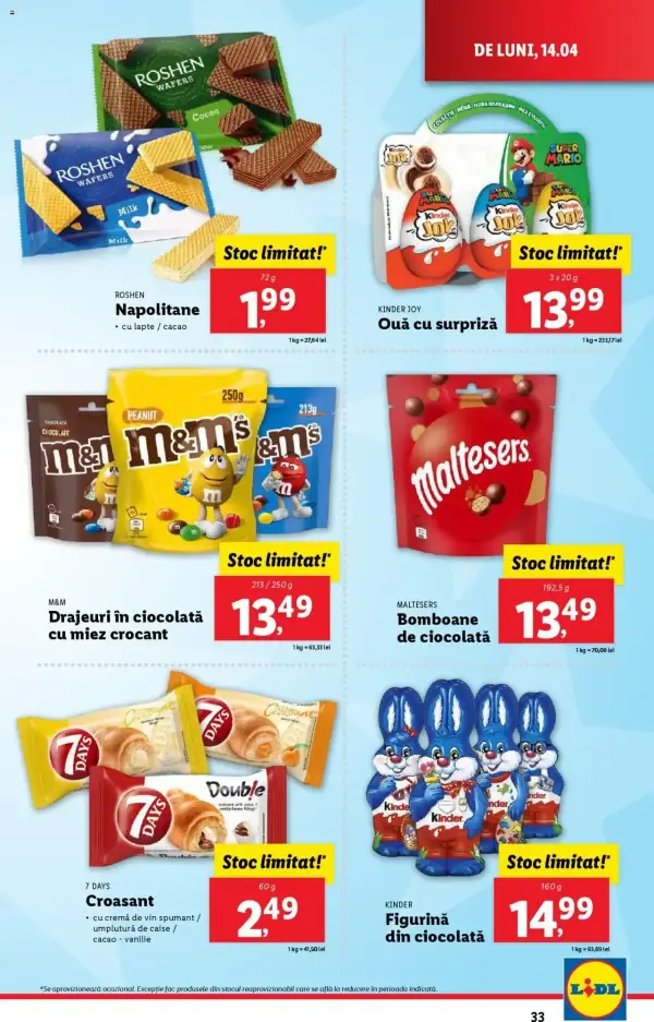 Cataloage Lidl: Ofertă actuală din 14.04.2025 - Oferta produse - 14-04-2025 - 19-04-2025.