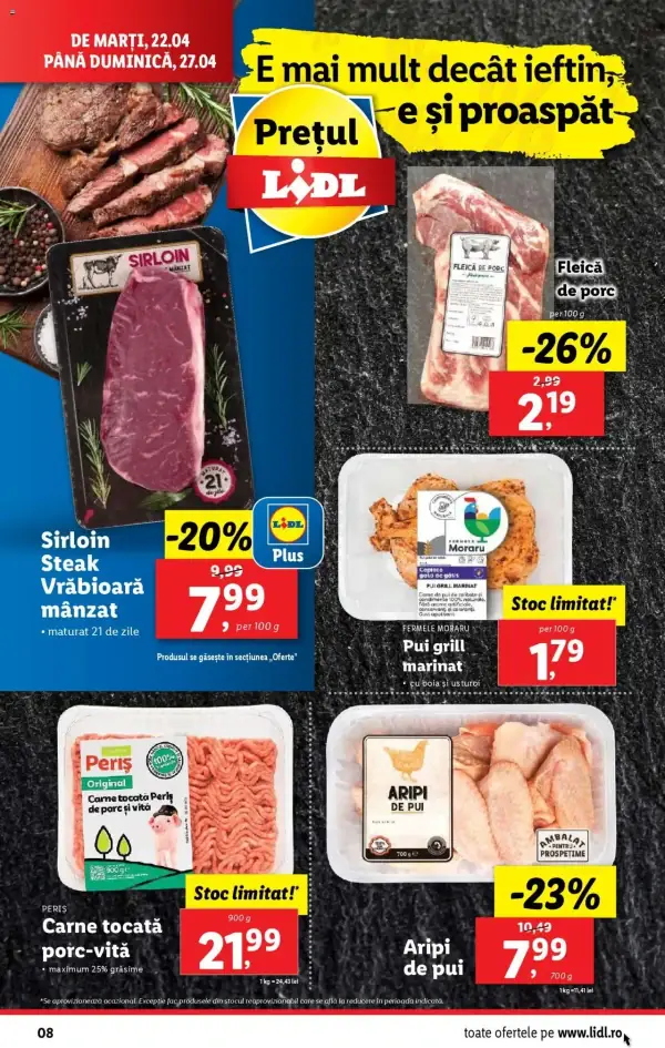 Cataloage Lidl: Ofertă actuală din 22.04.2025 - Oferta produse - 22-04-2025 - 27-04-2025.