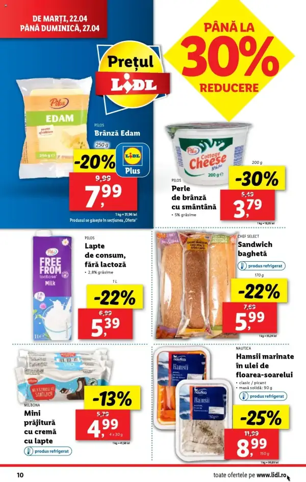 Cataloage Lidl: Ofertă actuală din 22.04.2025 - Oferta produse - 22-04-2025 - 27-04-2025.