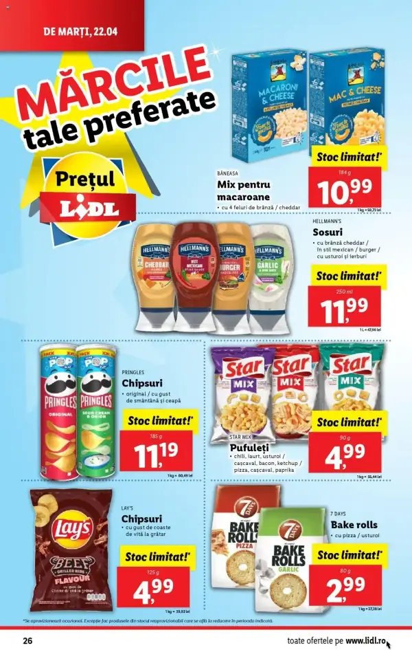 Cataloage Lidl: Ofertă actuală din 22.04.2025 - Oferta produse - 22-04-2025 - 27-04-2025.