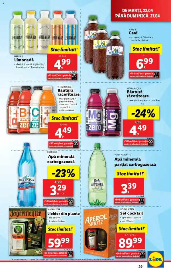 Cataloage Lidl: Ofertă actuală din 22.04.2025 - Oferta produse - 22-04-2025 - 27-04-2025.