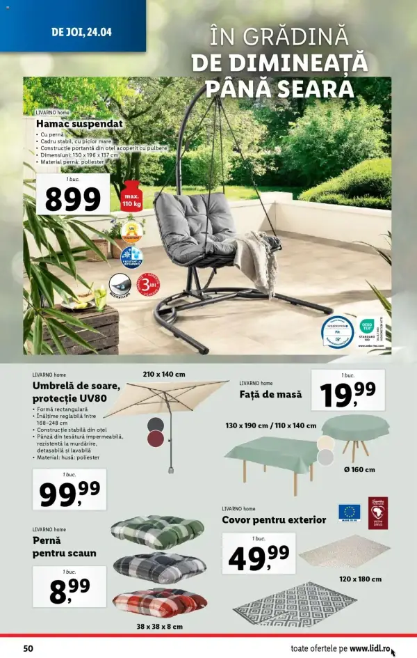 Cataloage Lidl: Ofertă actuală din 22.04.2025 - Oferta produse - 22-04-2025 - 27-04-2025.