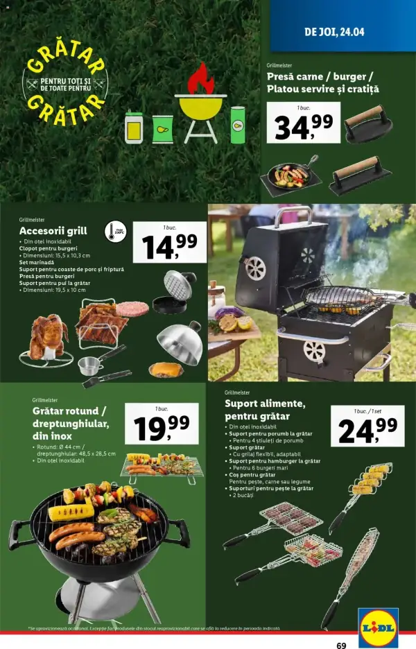 Cataloage Lidl: Ofertă actuală din 22.04.2025 - Oferta produse - 22-04-2025 - 27-04-2025.