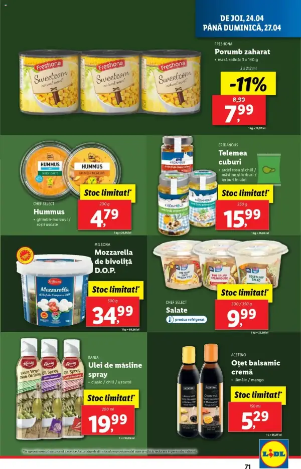 Cataloage Lidl: Ofertă actuală din 22.04.2025 - Oferta produse - 22-04-2025 - 27-04-2025.
