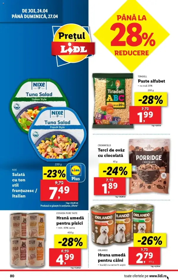 Cataloage Lidl: Ofertă actuală din 22.04.2025 - Oferta produse - 22-04-2025 - 27-04-2025.