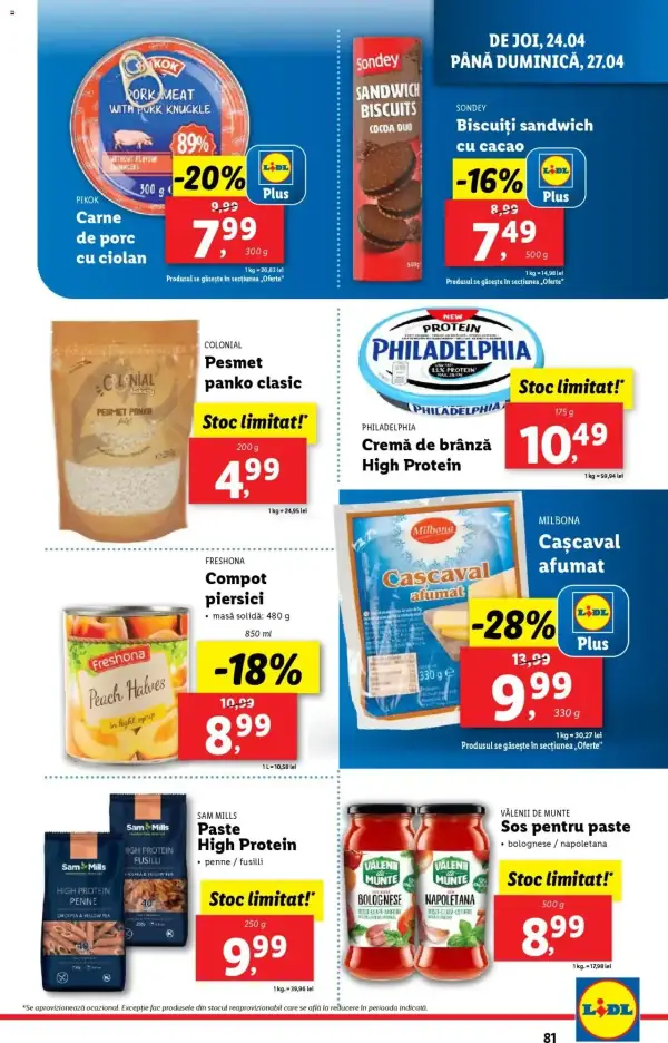 Cataloage Lidl: Ofertă actuală din 22.04.2025 - Oferta produse - 22-04-2025 - 27-04-2025.