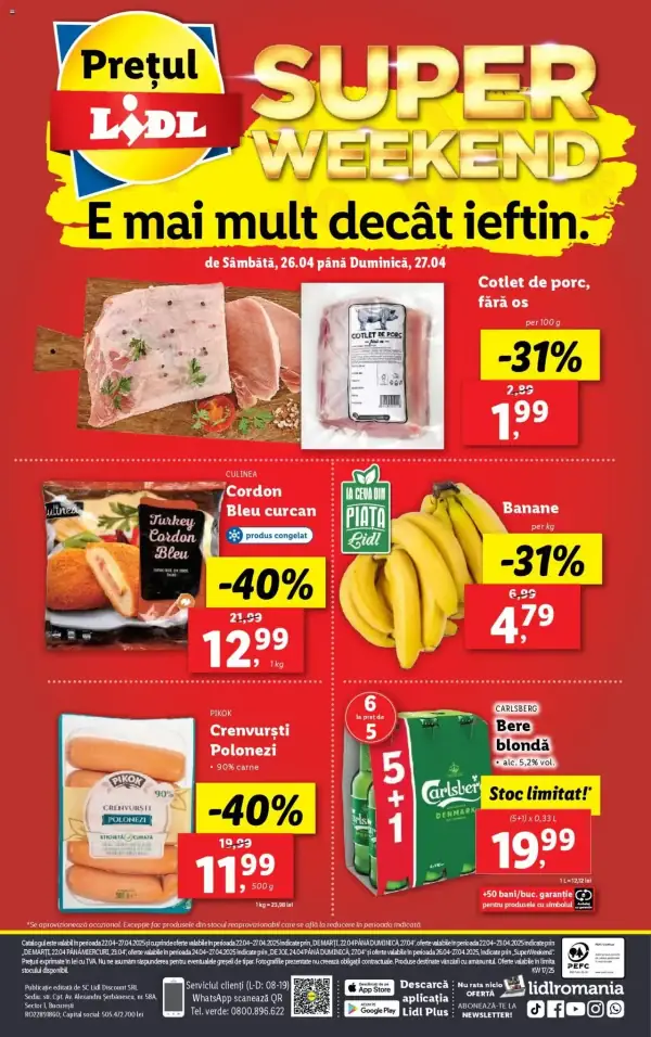 Cataloage Lidl: Ofertă actuală din 22.04.2025 - Oferta produse - 22-04-2025 - 27-04-2025.