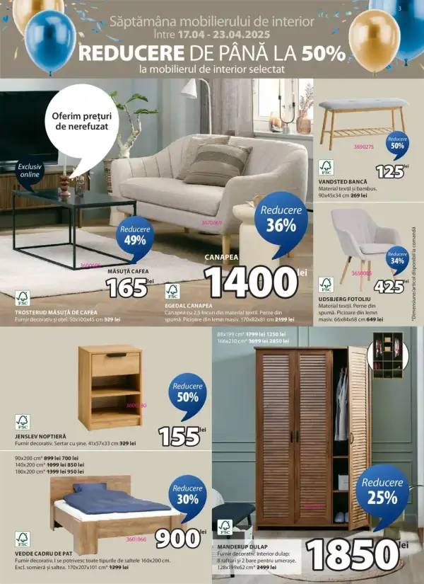 Cataloage JYSK: Ofertă actuală din 17.04.2025 - Online oferta - 17-04-2025 - 05-05-2025.