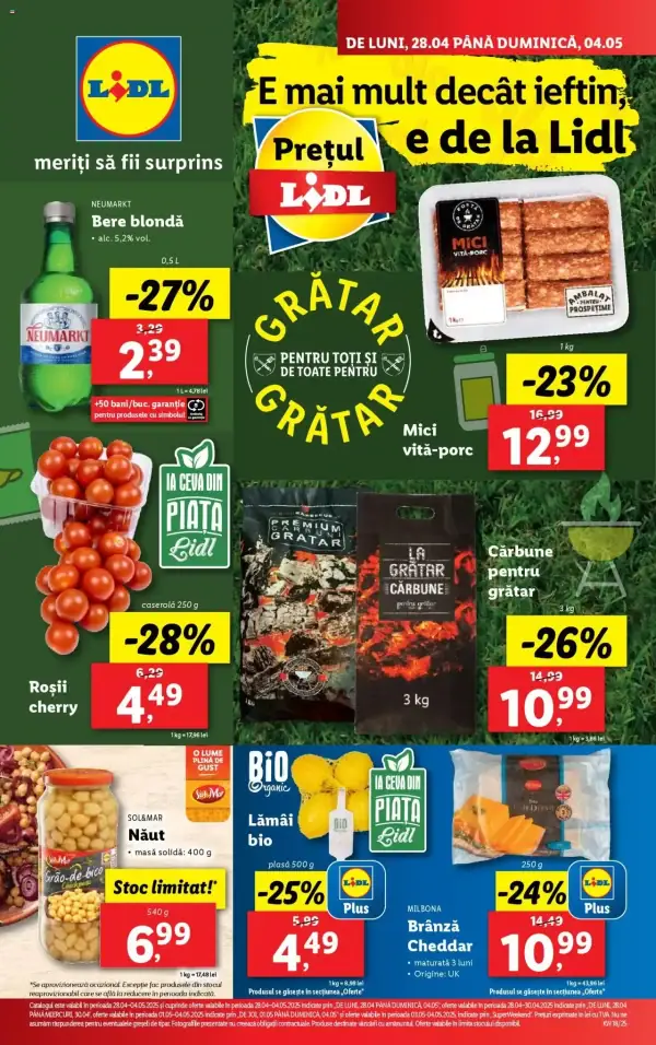 Cataloage Lidl: Ofertă actuală din 28.04.2025 - Oferta produse - 28-04-2025 - 04-05-2025.