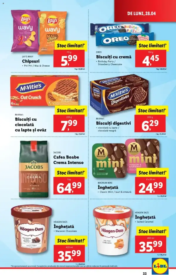 Cataloage Lidl: Ofertă actuală din 28.04.2025 - Oferta produse - 28-04-2025 - 04-05-2025.