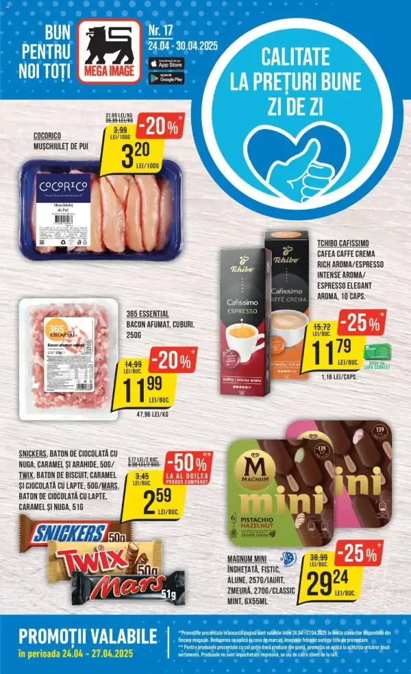 Cataloage Mega Image: Ofertă actuală din 24.04.2025 - Revista nou - 24-04-2025 - 30-04-2025.