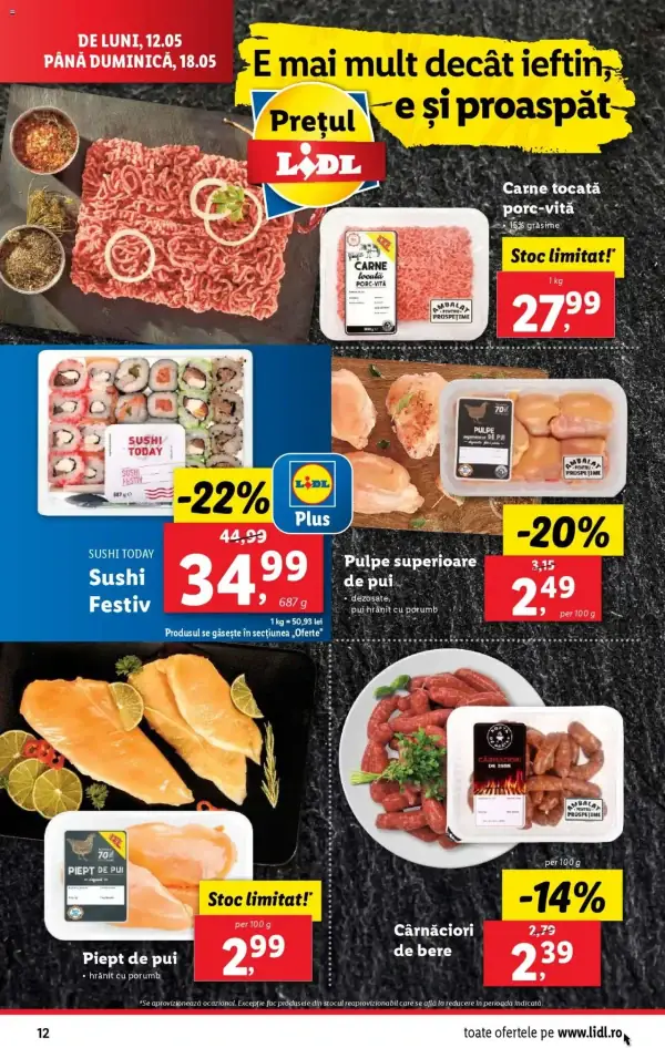 Cataloage Lidl: Ofertă actuală din 12.05.2025 - Oferta produse - 12-05-2025 - 18-05-2025.