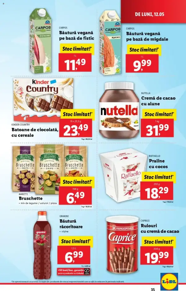 Cataloage Lidl: Ofertă actuală din 12.05.2025 - Oferta produse - 12-05-2025 - 18-05-2025.