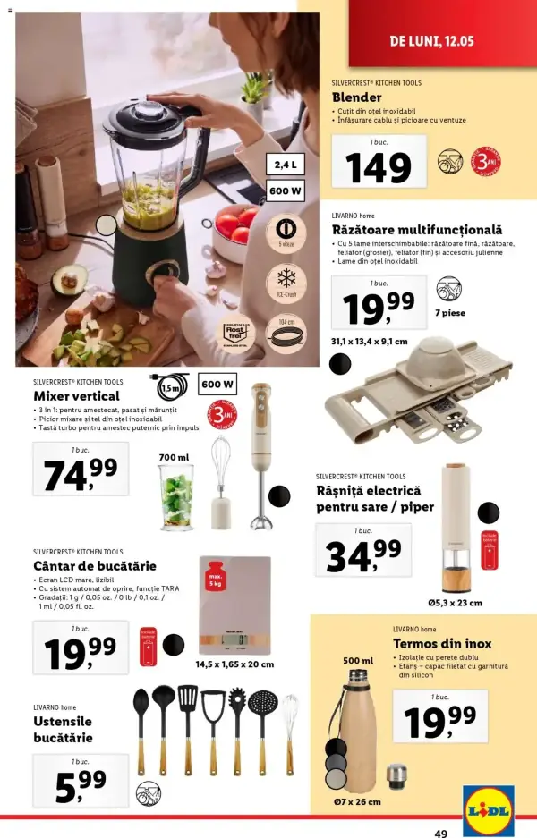 Cataloage Lidl: Ofertă actuală din 12.05.2025 - Oferta produse - 12-05-2025 - 18-05-2025.