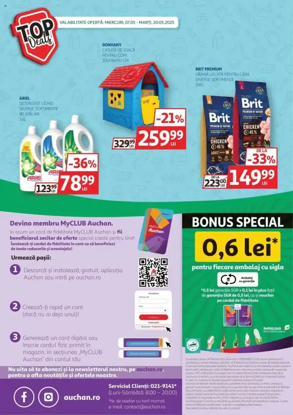 Cataloage Auchan: Ofertă actuală din 07.05.2025 - Oferte și revista - 07-05-2025 - 20-05-2025.