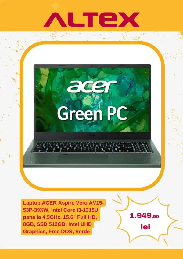 Cataloage Altex: Ofertă actuală din 15.05.2025 - Oferte online produse - 15-05-2025 - 21-05-2025.