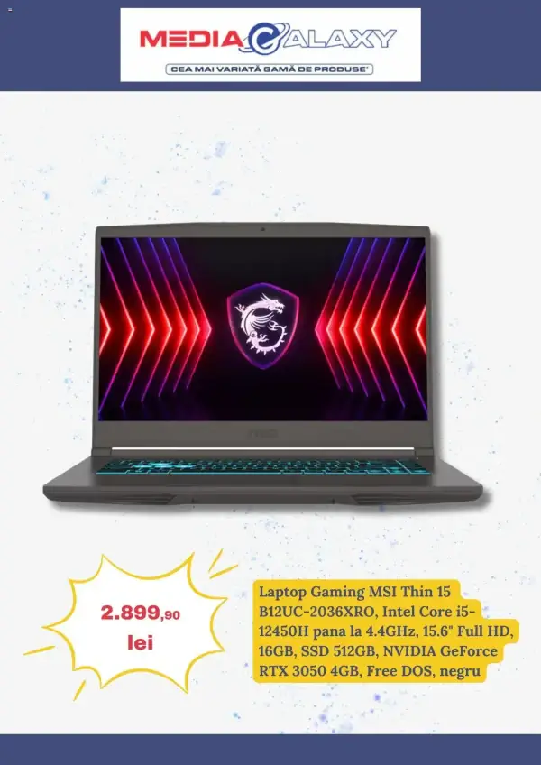 Cataloage Media Galaxy: Ofertă actuală din 15.05.2025 - Oferte electrocasnice - 15-05-2025 - 21-05-2025.