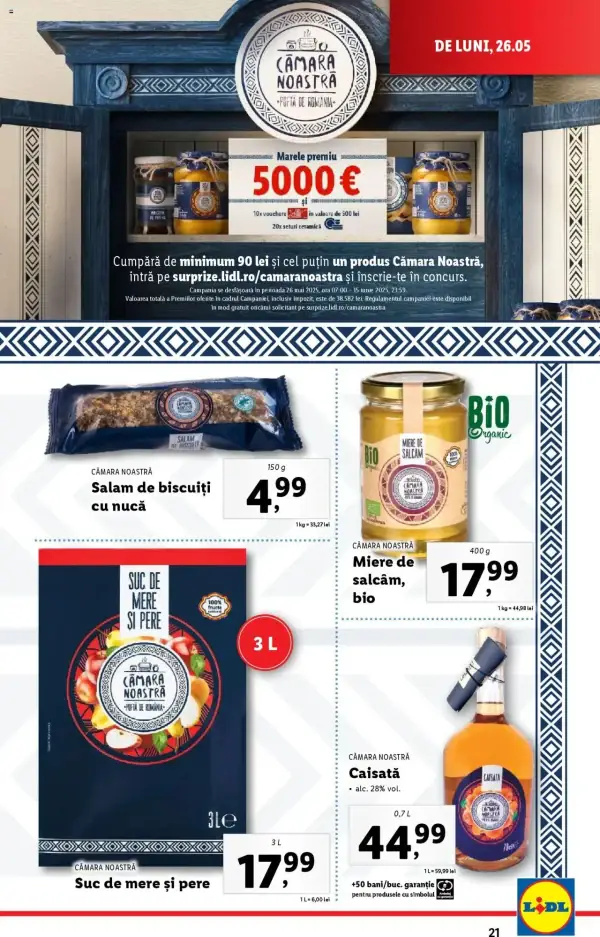 Cataloage Lidl: Ofertă actuală din 26.05.2025 - Oferta produse - 26-05-2025 - 01-06-2025.