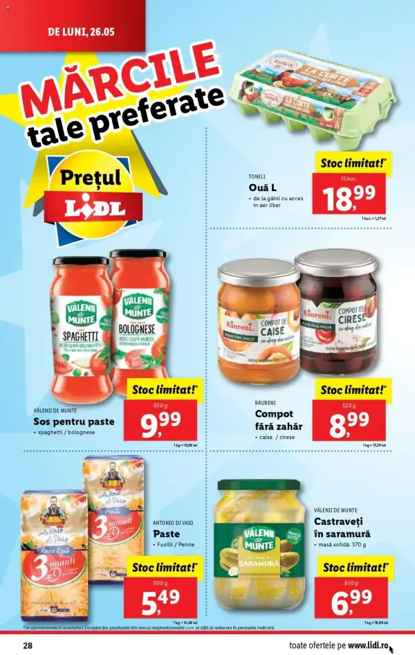 Cataloage Lidl: Ofertă actuală din 26.05.2025 - Oferta produse - 26-05-2025 - 01-06-2025.