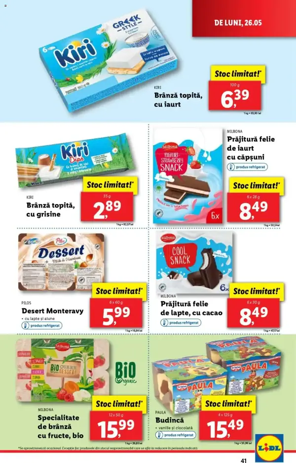 Cataloage Lidl: Ofertă actuală din 26.05.2025 - Oferta produse - 26-05-2025 - 01-06-2025.