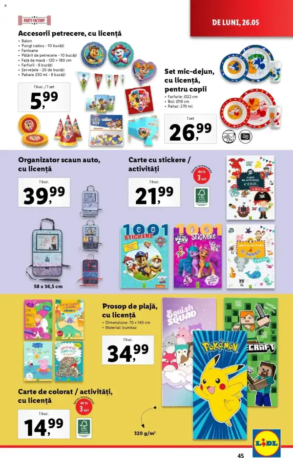 Cataloage Lidl: Ofertă actuală din 26.05.2025 - Oferta produse - 26-05-2025 - 01-06-2025.