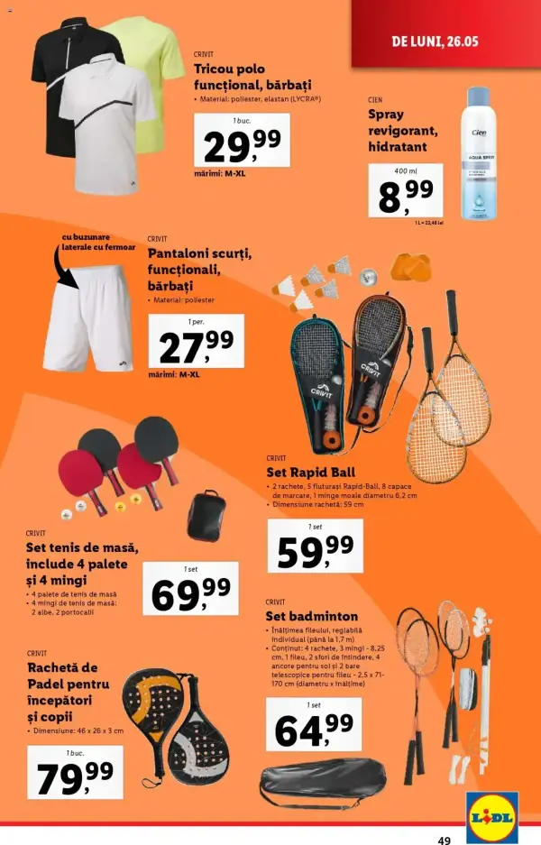 Cataloage Lidl: Ofertă actuală din 26.05.2025 - Oferta produse - 26-05-2025 - 01-06-2025.