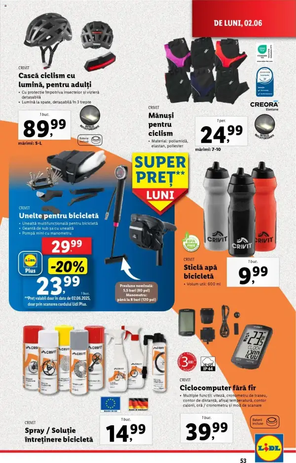 Cataloage Lidl: Ofertă actuală din 02.06.2025 - Oferta produse - 02-06-2025 - 08-06-2025.