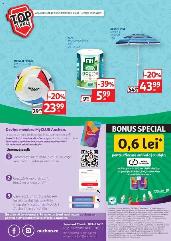 Cataloage Auchan: Ofertă actuală din 04.06.2025 - Oferte și revista - 04-06-2025 - 17-06-2025.