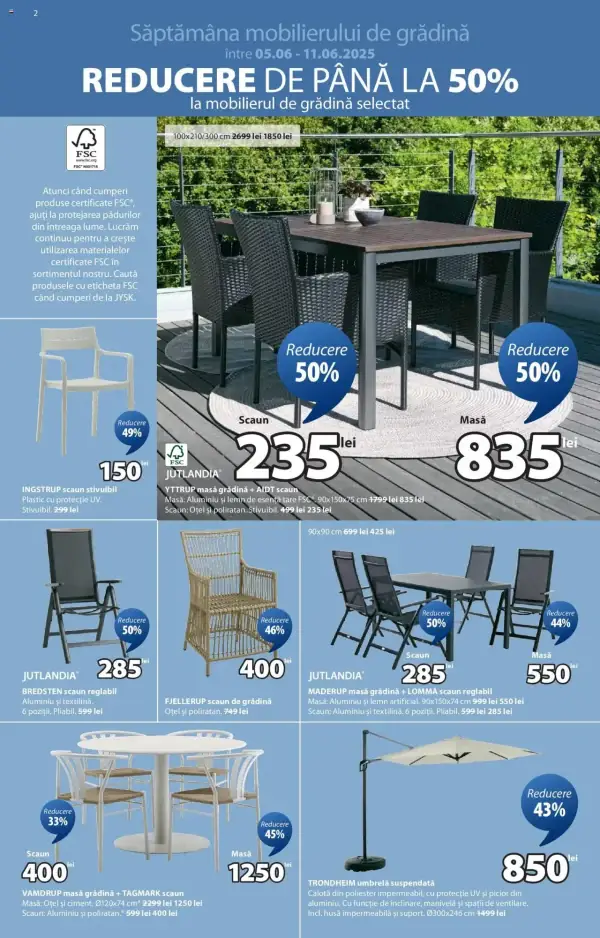 Cataloage JYSK: Ofertă actuală din 05.06.2025 - Online oferta - 05-06-2025 - 04-07-2025.