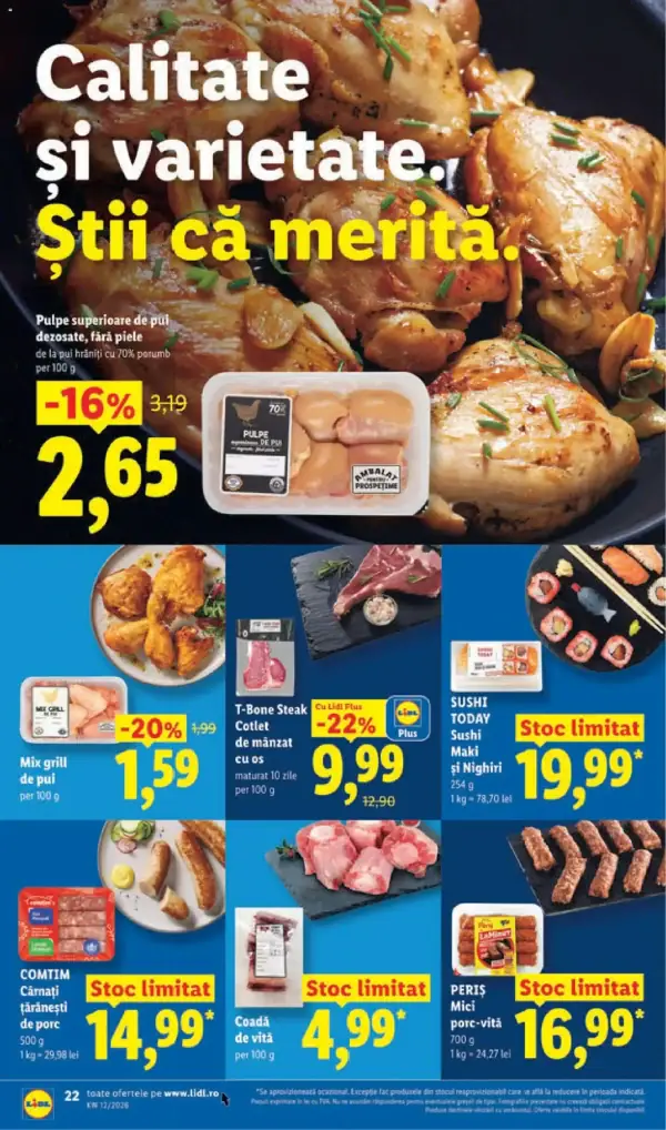 Cataloage Catalog Lidl online: Ofertă actuală din 16.03.2026 - 16-03-2026 - 22-03-2026.