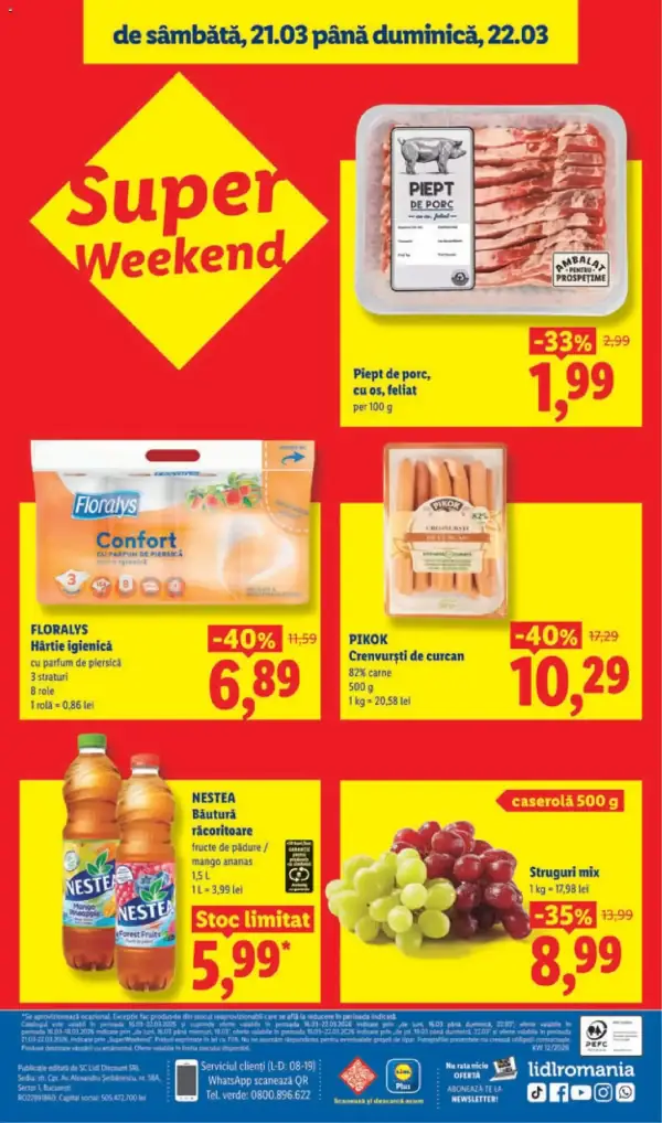 Cataloage Catalog Lidl online: Ofertă actuală din 16.03.2026 - 16-03-2026 - 22-03-2026.