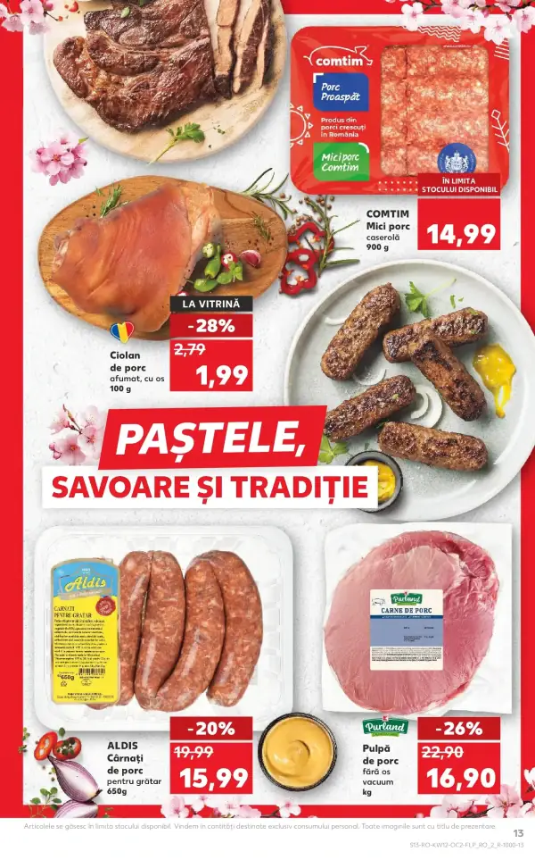 Cataloage Kaufland Domnesti: Ofertă actuală din 18.03.2026 - 18-03-2026 - 24-03-2026.