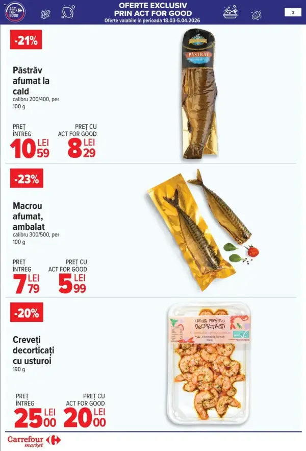 Cataloage Catalog Carrefour: Ofertă actuală din 18.03.2026 - 18-03-2026 - 24-03-2026.