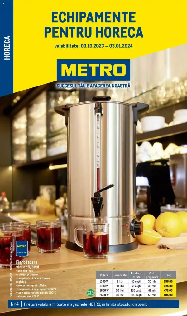 Cataloage Metro: Ofertă actuală din 03.10.2023 - 03-10-2023 - 03-01-2024.