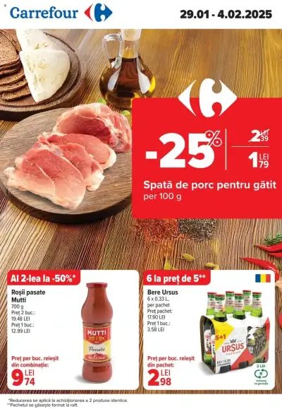 Carrefour: Ofertă actuală din 29.01.2025 - "Catalog nou"