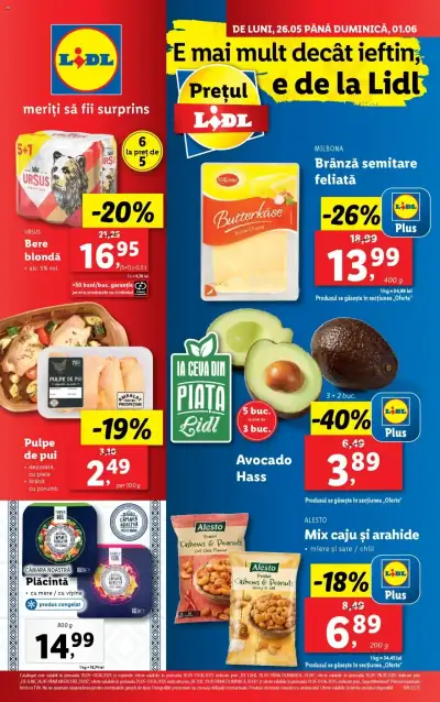 Lidl: Ofertă actuală din 26.05.2025 - Oferta produse