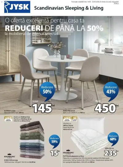 Catalog JYSK Romania: Ofertă actuală din 14.05.2026