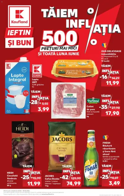 Kaufland Catalog Tăiem inflația: Ofertă actuală din 03.06.2026