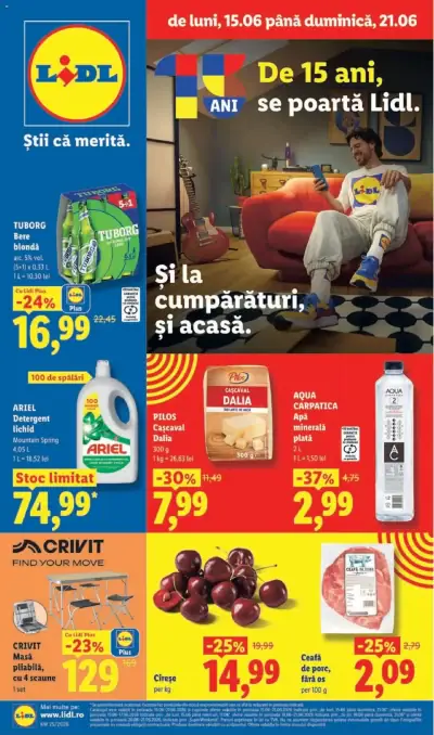 Lidl Catalog: Ofertă actuală din 15.06.2026