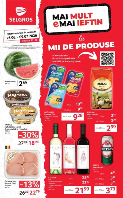 Selgros Catalog: Ofertă actuală din 26.06.2026
