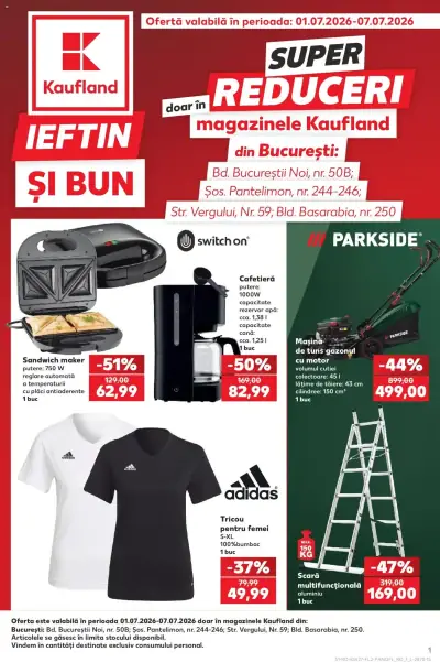 Kaufland Catalog Super reduceri: Ofertă actuală din 01.07.2026