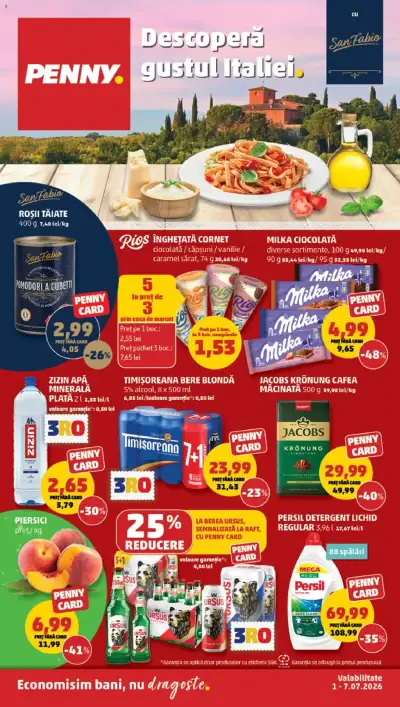 PENNY Catalog: Ofertă actuală din 01.07.2026