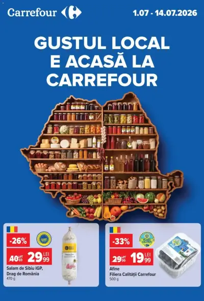 Carrefour Catalog Made in RO: Ofertă actuală din 01.07.2026
