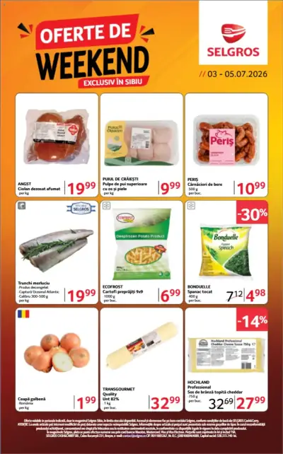 Selgros Catalog Oferte de weekend: Ofertă actuală din 03.07.2026