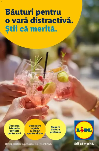 Lidl Catalog De cocktailuri: Ofertă actuală din 13.07.2026